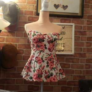 Summer cute floral top